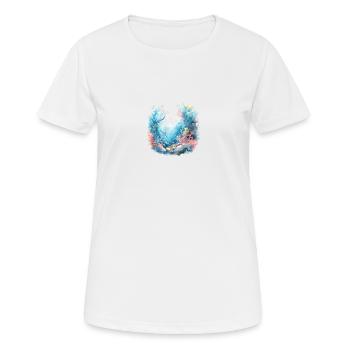 Sous-marin - T-shirt respirant Femme - blanc - Devant - AI Model Female 172 dark (172cm)