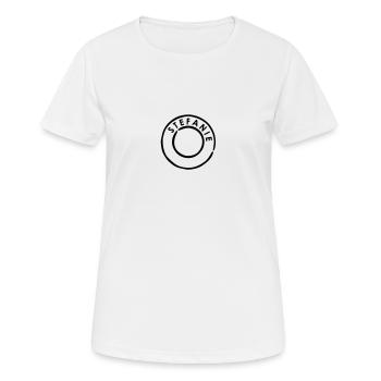 Stefanie Steffie Stephanie - T-shirt respirant Femme - blanc - Devant - AI Model Female 172 dark (172cm)