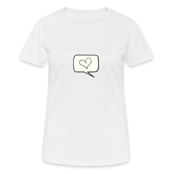 Ballon - T-shirt respirant Femme - blanc - Devant - AI Model Female 172 dark (172cm)
