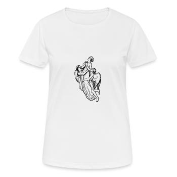 Engel - Frauen T-Shirt atmungsaktiv - Weiß - Vorne - AI Model Female 172 dark (172cm)