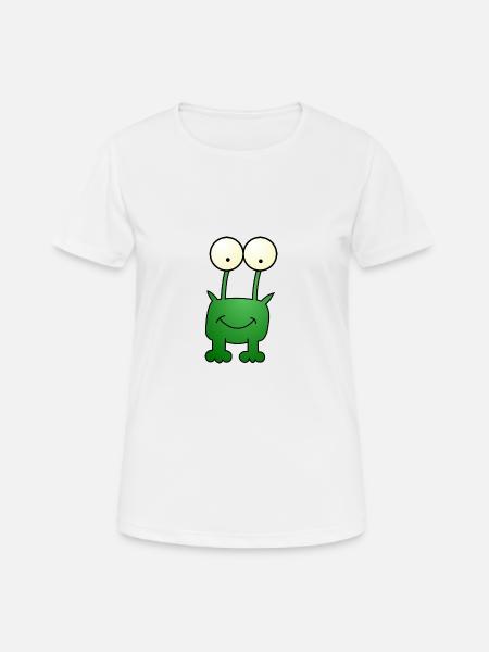 Frog - Alien - Alien - Monster - Women's Breathable T-Shirt - white