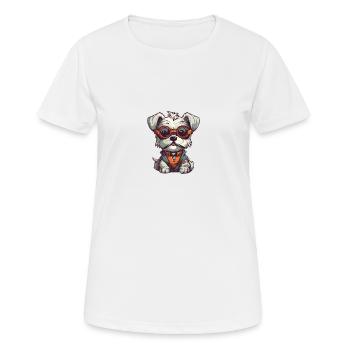 Dog Lover - Women's Breathable T-Shirt - white - Front - AI Model Female 172 dark (172cm)