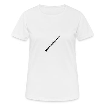 Klarinette - Frauen T-Shirt atmungsaktiv - Weiß - Vorne - AI Model Female 172 dark (172cm)