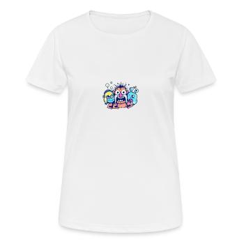 Freunde - Frauen T-Shirt atmungsaktiv - Weiß - Vorne - AI Model Female 172 dark (172cm)