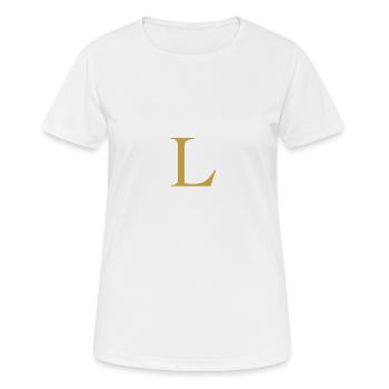 Golden L - Women's Breathable T-Shirt - white - Front - AI Model Female 172 dark (172cm)