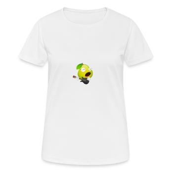 poire - T-shirt respirant Femme - blanc - Devant - AI Model Female 172 dark (172cm)