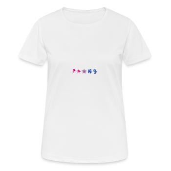 Subtil Pride Sea Creatures Beach Plage Été - T-shirt respirant Femme - blanc - Devant - AI Model Female 172 dark (172cm)