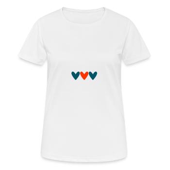 PAAR. ICH HABE GERADE GEHEIRATET. Junggesellinnenabschied. VALENTINSTAG. MARIES - Frauen T-Shirt atmungsaktiv - Weiß - Vorne - AI Model Female 172 dark (172cm)