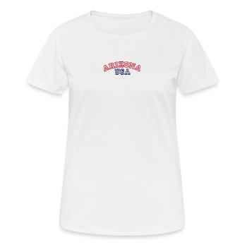 ARIZONA USA - T-shirt respirant Femme - blanc - Devant - AI Model Female 172 dark (172cm)