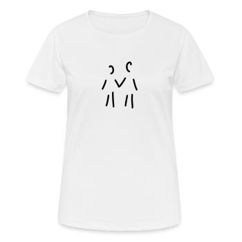 paar zwei personen - Frauen T-Shirt atmungsaktiv - Weiß - Vorne - AI Model Female 172 dark (172cm)