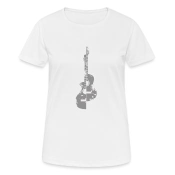 Guitar Guitarist Guitar Player - Women's Breathable T-Shirt - white - Front - AI Model Female 172 dark (172cm)