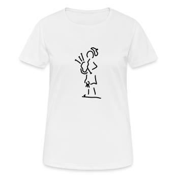 schotte aus schottland - Frauen T-Shirt atmungsaktiv - Weiß - Vorne - AI Model Female 172 dark (172cm)