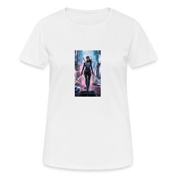 Ninja-Superhero - Frauen T-Shirt atmungsaktiv - Weiß - Vorne - AI Model Female 172 dark (172cm)
