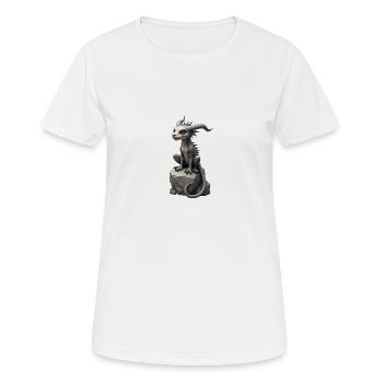 Monster on Stone 2 - Frauen T-Shirt atmungsaktiv - Weiß - Vorne - AI Model Female 172 dark (172cm)