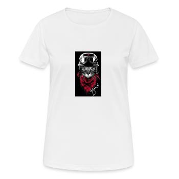 Collection De chats - T-shirt respirant Femme - blanc - Devant - AI Model Female 172 dark (172cm)