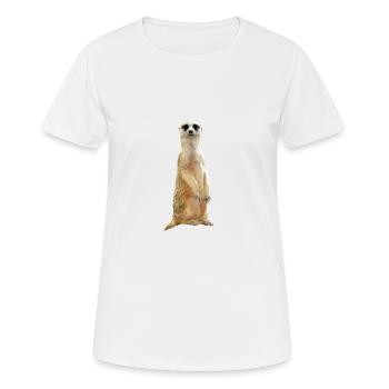Suricates - T-shirt respirant Femme - blanc - Devant - AI Model Female 172 dark (172cm)