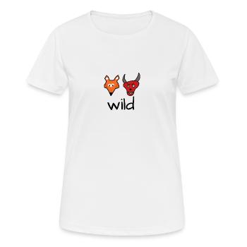 Fou furieux - T-shirt respirant Femme - blanc - Devant - AI Model Female 172 dark (172cm)