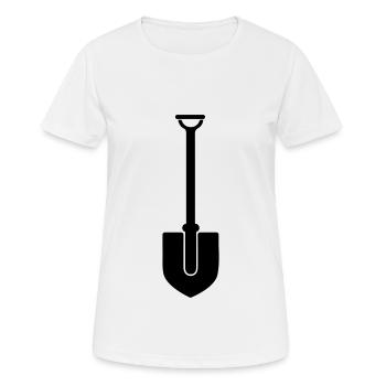 Schaufel icon Silhouette - Frauen T-Shirt atmungsaktiv - Weiß - Vorne - AI Model Female 172 dark (172cm)