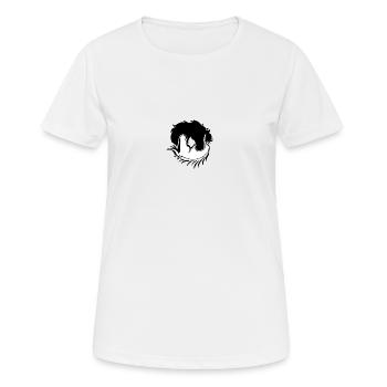 Chevaux Yin Yang cadeau drôle d’énergie spirituelle - T-shirt respirant Femme - blanc - Devant - AI Model Female 172 dark (172cm)