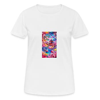 beautiful place - T-shirt respirant Femme - blanc - Devant - AI Model Female 172 dark (172cm)