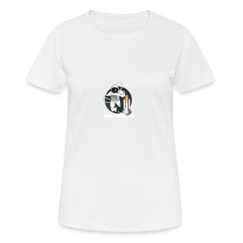 Astronaute dans l'espace - T-shirt respirant Femme - blanc - Devant - AI Model Female 172 dark (172cm)