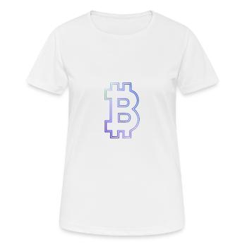 Bitcoin bitcoin BITCOIN Bitcoins bitcoins - Frauen T-Shirt atmungsaktiv - Weiß - Vorne - AI Model Female 172 dark (172cm)