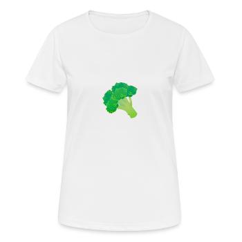 Brocoli Brocoli Légumes Cadeau Vert - T-shirt respirant Femme - blanc - Devant - AI Model Female 172 dark (172cm)