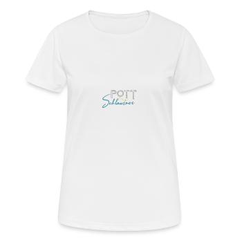 Ruhrpott Schlawiner - Frauen T-Shirt atmungsaktiv - Weiß - Vorne - AI Model Female 172 dark (172cm)