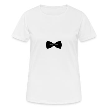 Fliege - Frauen T-Shirt atmungsaktiv - Weiß - Vorne - AI Model Female 172 dark (172cm)