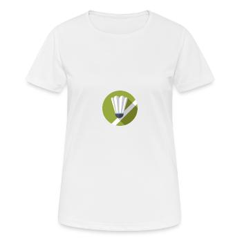 Ballsport - Frauen T-Shirt atmungsaktiv - Weiß - Vorne - AI Model Female 172 dark (172cm)