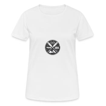 Wassersport - Frauen T-Shirt atmungsaktiv - Weiß - Vorne - AI Model Female 172 dark (172cm)