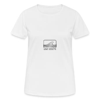stylish surf fashion - Frauen T-Shirt atmungsaktiv - Weiß - Vorne - AI Model Female 172 dark (172cm)