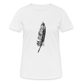 Feather - Women's Breathable T-Shirt - white - Front - AI Model Female 172 dark (172cm)