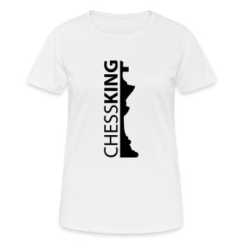 chess king - T-shirt respirant Femme - blanc - Devant - AI Model Female 172 dark (172cm)