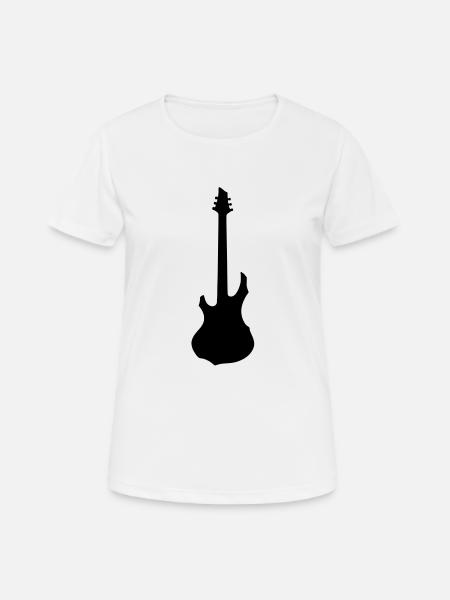 Guitar - Women's Breathable T-Shirt - white