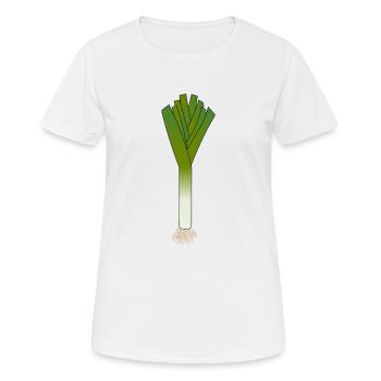 leek - Women's Breathable T-Shirt - white - Front - AI Model Female 172 dark (172cm)