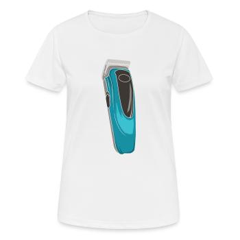 Tondeuse à cheveux pour emploi de coiffeur pour coupe de cheveux - T-shirt respirant Femme - blanc - Devant - AI Model Female 172 dark (172cm)