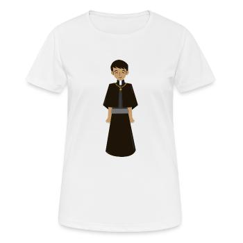 Prêtre - T-shirt respirant Femme - blanc - Devant - AI Model Female 172 dark (172cm)