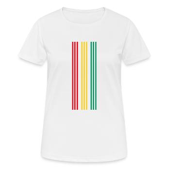 Guinée - T-shirt respirant Femme - blanc - Devant - AI Model Female 172 dark (172cm)