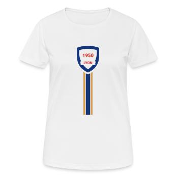 Lyon Fußballverein - Frauen T-Shirt atmungsaktiv - Weiß - Vorne - AI Model Female 172 dark (172cm)