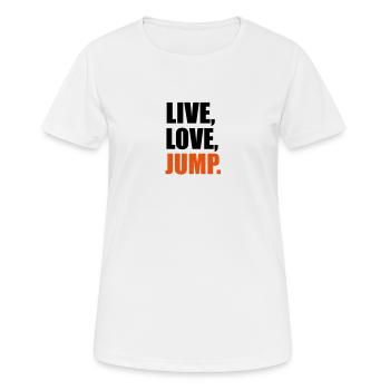 Jump - Women's Breathable T-Shirt - white - Front - AI Model Female 172 dark (172cm)