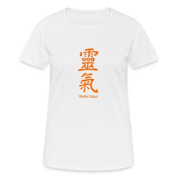 Reiki Usui - Frauen T-Shirt atmungsaktiv - Weiß - Vorne - AI Model Female 172 dark (172cm)