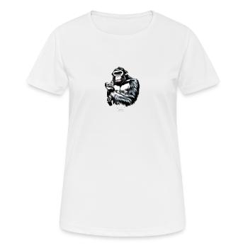Unique - Frauen T-Shirt atmungsaktiv - Weiß - Vorne - AI Model Female 172 dark (172cm)