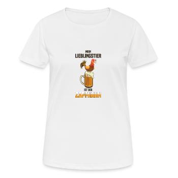 Favorit Bier Bier Alkohol Huhn Krug Favorit - Frauen T-Shirt atmungsaktiv - Weiß - Vorne - AI Model Female 172 dark (172cm)