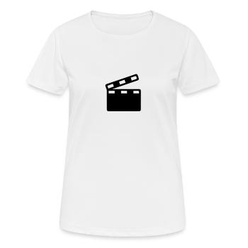 Film Kino - Frauen T-Shirt atmungsaktiv - Weiß - Vorne - AI Model Female 172 dark (172cm)