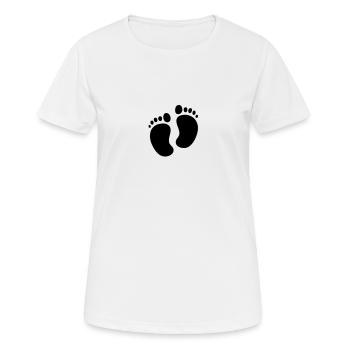 Baby Feet - Women's Breathable T-Shirt - white - Front - AI Model Female 172 dark (172cm)