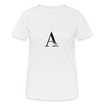 Letter A - Women's Breathable T-Shirt - white - Front - AI Model Female 172 dark (172cm)