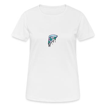 Invasion # 001.5 Pizza ordonnée - T-shirt respirant Femme - blanc - Devant - AI Model Female 172 dark (172cm)