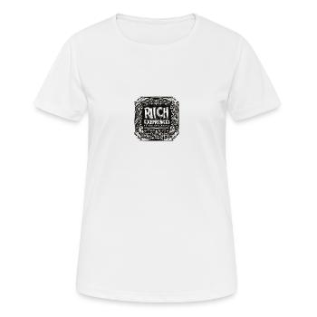 Riche en expérience - T-shirt respirant Femme - blanc - Devant - AI Model Female 172 dark (172cm)
