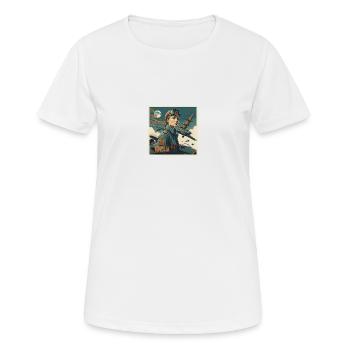 Too Much Perspective........Amelia - Women's Breathable T-Shirt - white - Front - AI Model Female 172 dark (172cm)